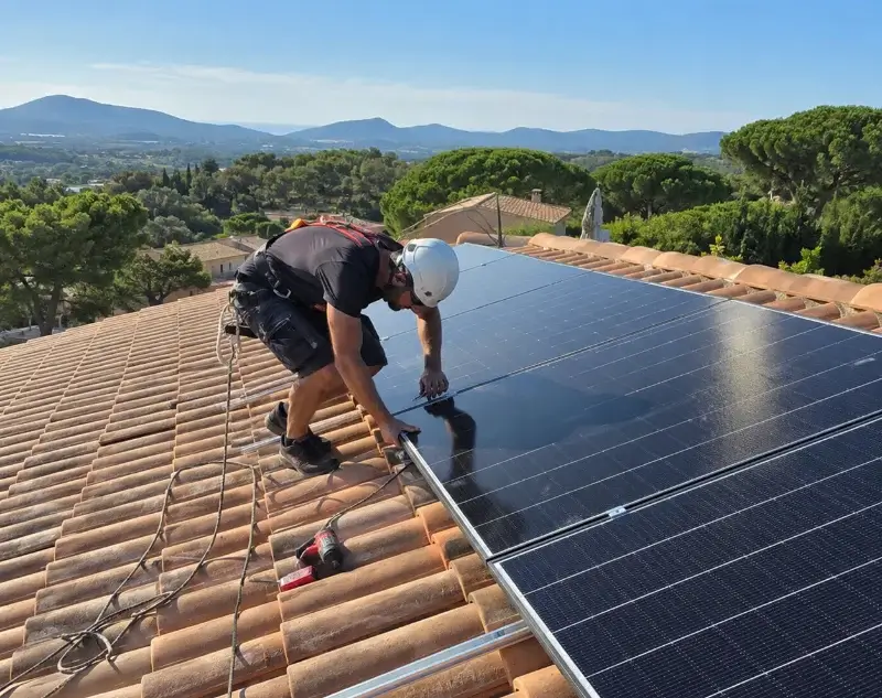 Installateur panneaux solaires Villecroze — pose photovoltaïque sur toiture