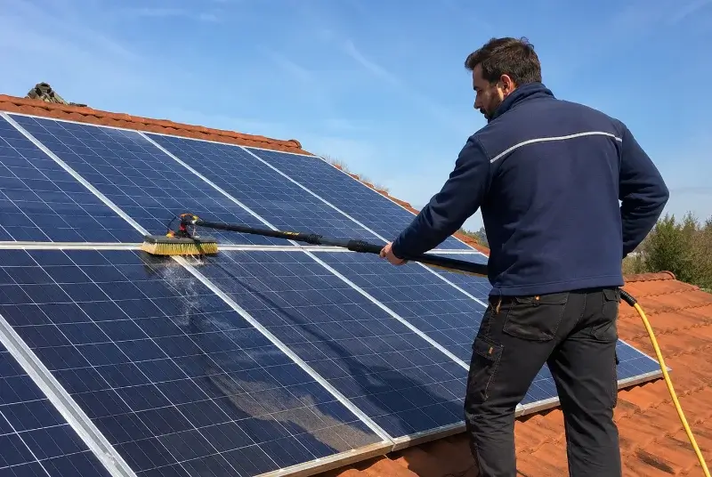 Nettoyage et entretien de panneaux solaires à Villecroze